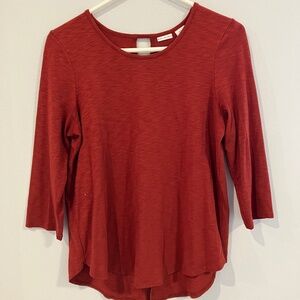 Orange 3/4 Sleeve Blouse